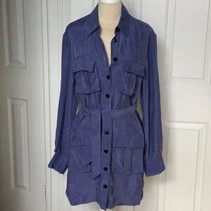 Favorite Daughter Utility Glamour Dress in blue.